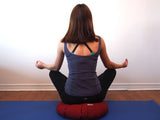 Meditating on Zafu Meditation Cushion Canada